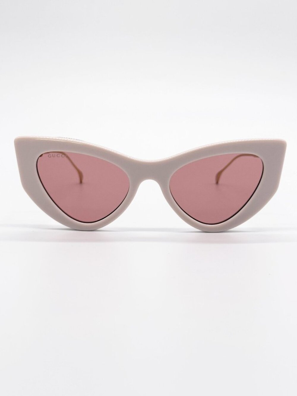 NEW GUCCI SUNGLASSES GG1565S 003 GOLD/PINK CAT EYE WOMEN EYEWEAR - Picture 4 of 10
